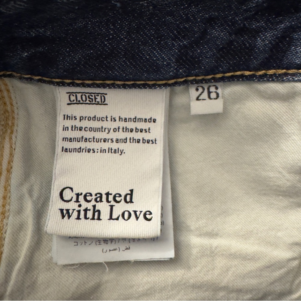 Closed "Pearl" High Waisted Jeans in Dark Blue 26 - Picture 6 of 12